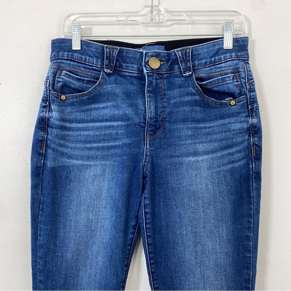 Democracy Womens Ab Solution Jeans Size 8 Medium Wash Skinny Mid Rise - Picture 2 of 6